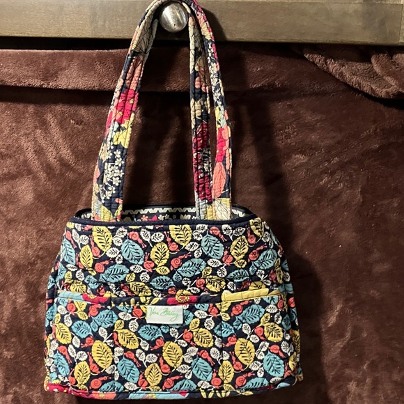 Vera Bradley Handbags - Vera Bradley Colorful Leaf Pattern Shoulder Bag (item # 1060)